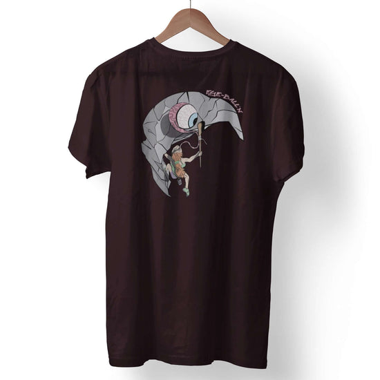 Unisex Climbing T-Shirt Eye Balln Oxblood